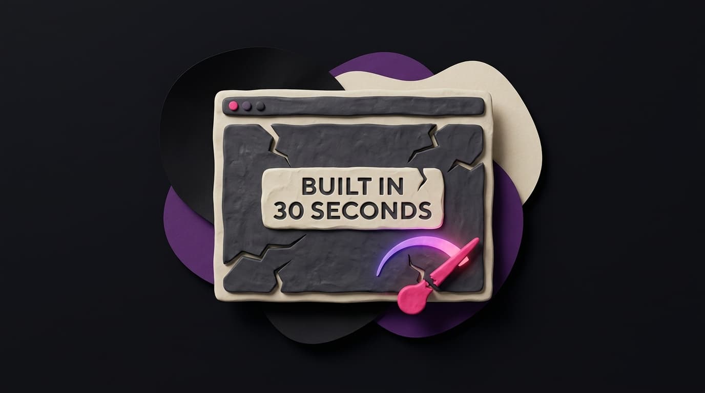 Why "AI-Built in 30 Seconds" Is a Scam