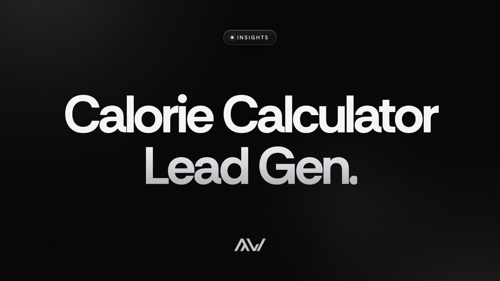 Calorie Calculator Lead Gen.