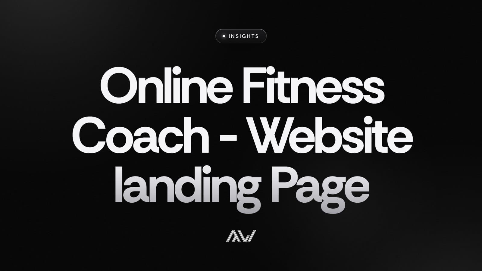 Online Fitness Coach - Website landing Page