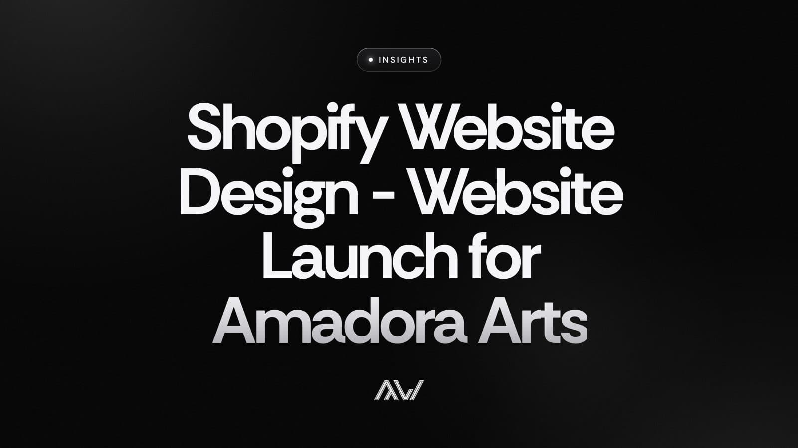 Shopify Website Design - Website Launch for Amadora Arts