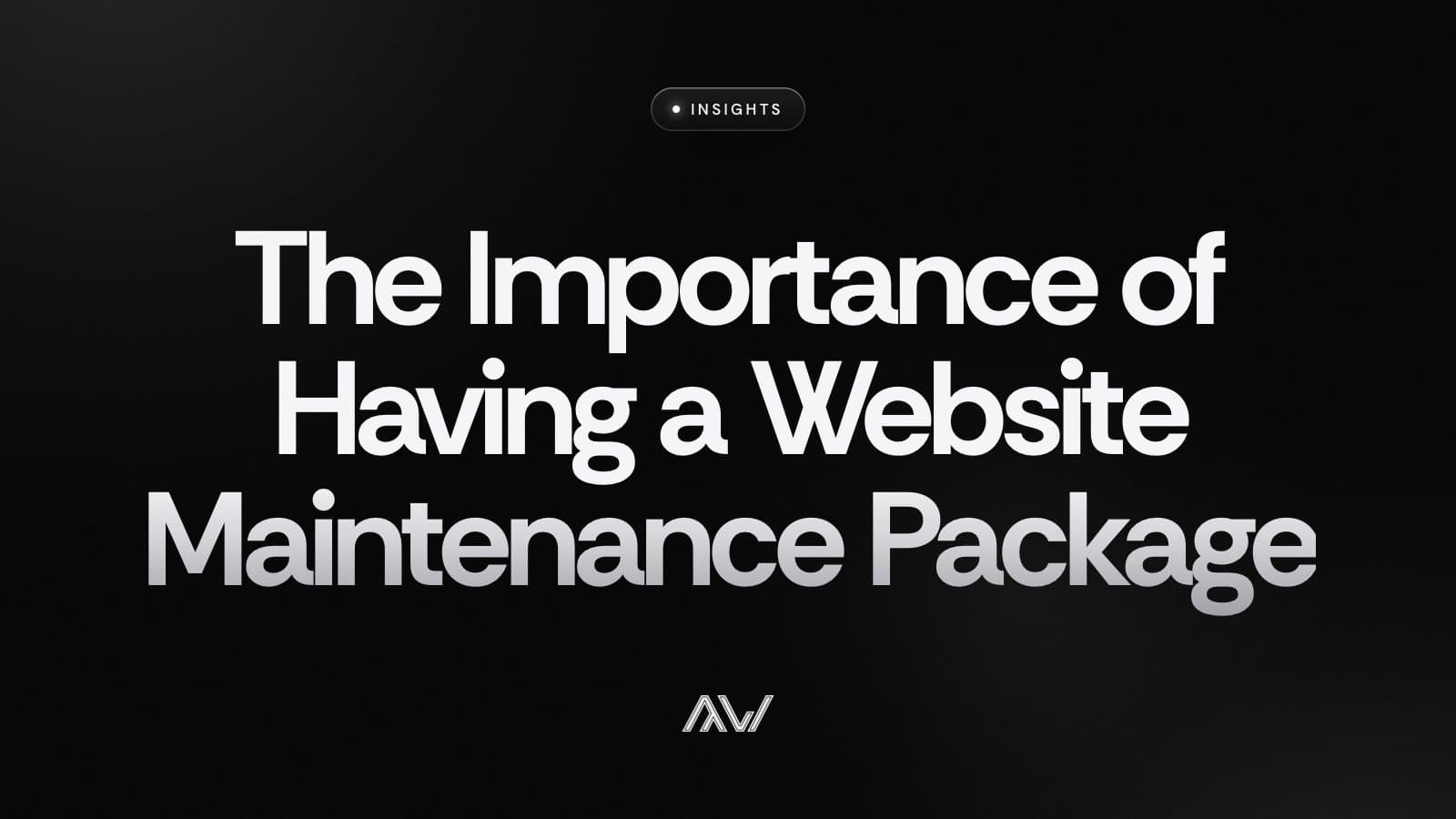 The Importance of Having a Website Maintenance Package