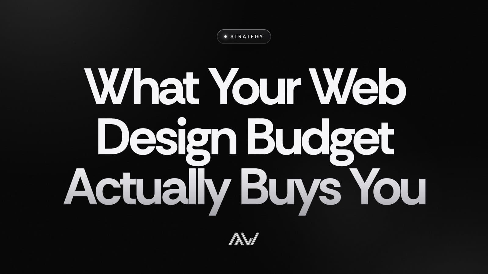 What Your Web Design Budget Actually Buys You