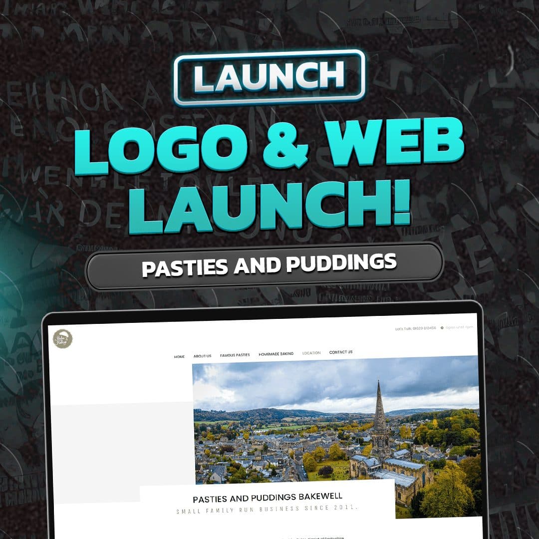 Branding and Website: Launch for Pasties and Puddings, Bakewell