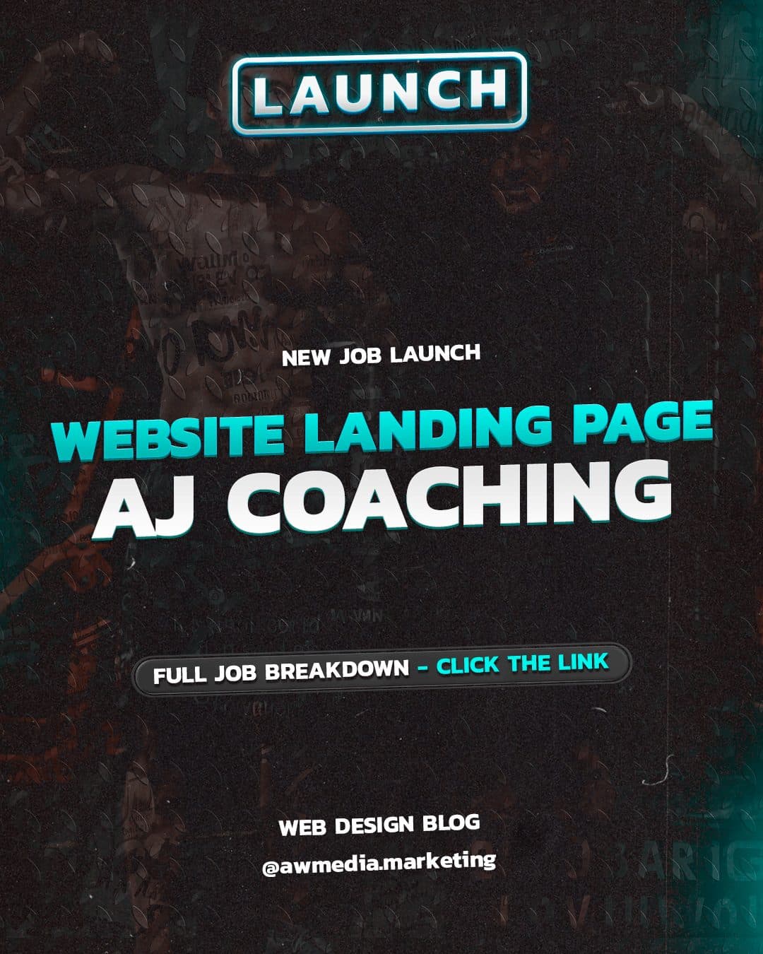 Website Landing Page: Job Launch for AJ Coaching
