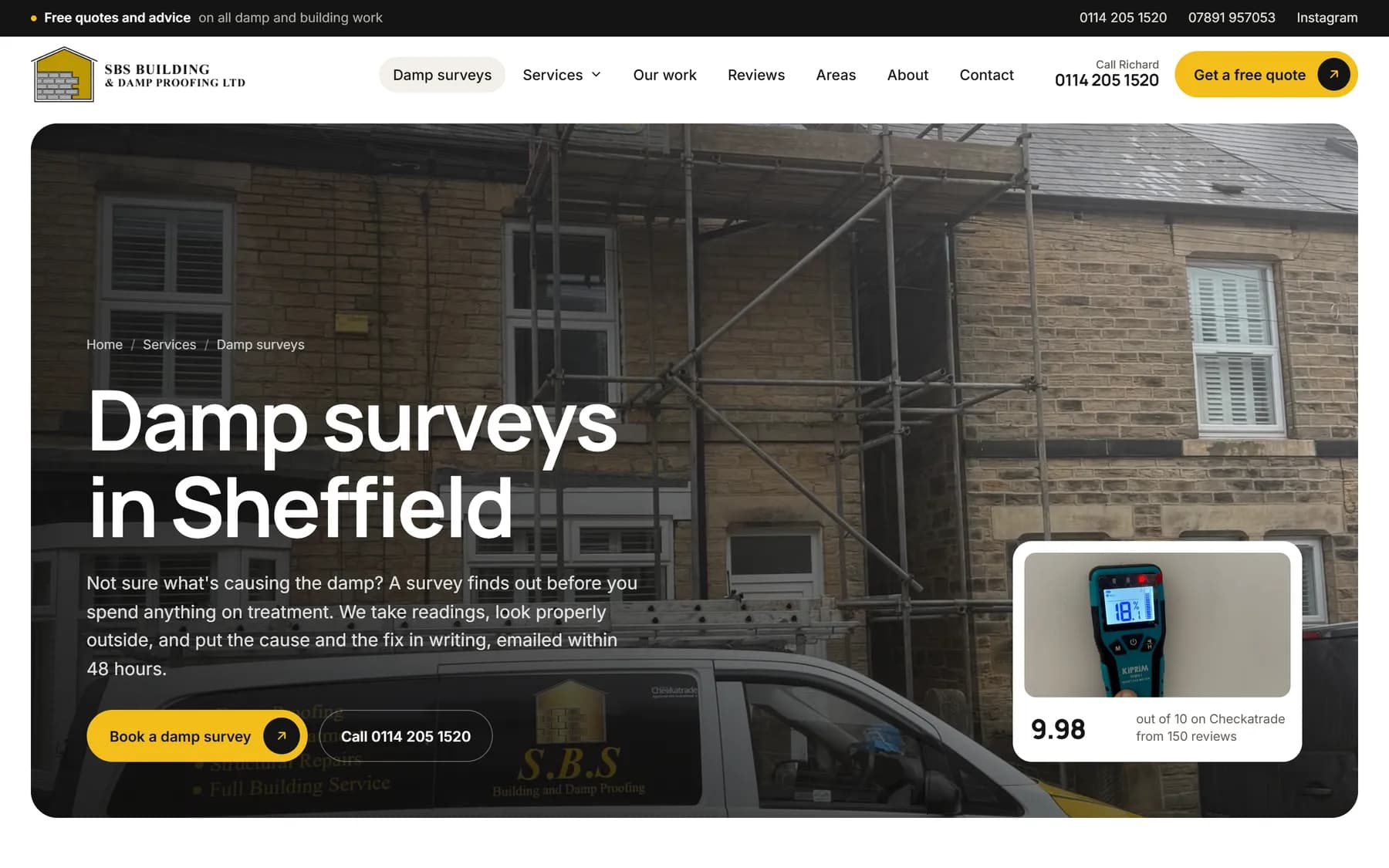 SBS Building & Damp Proofing page 1