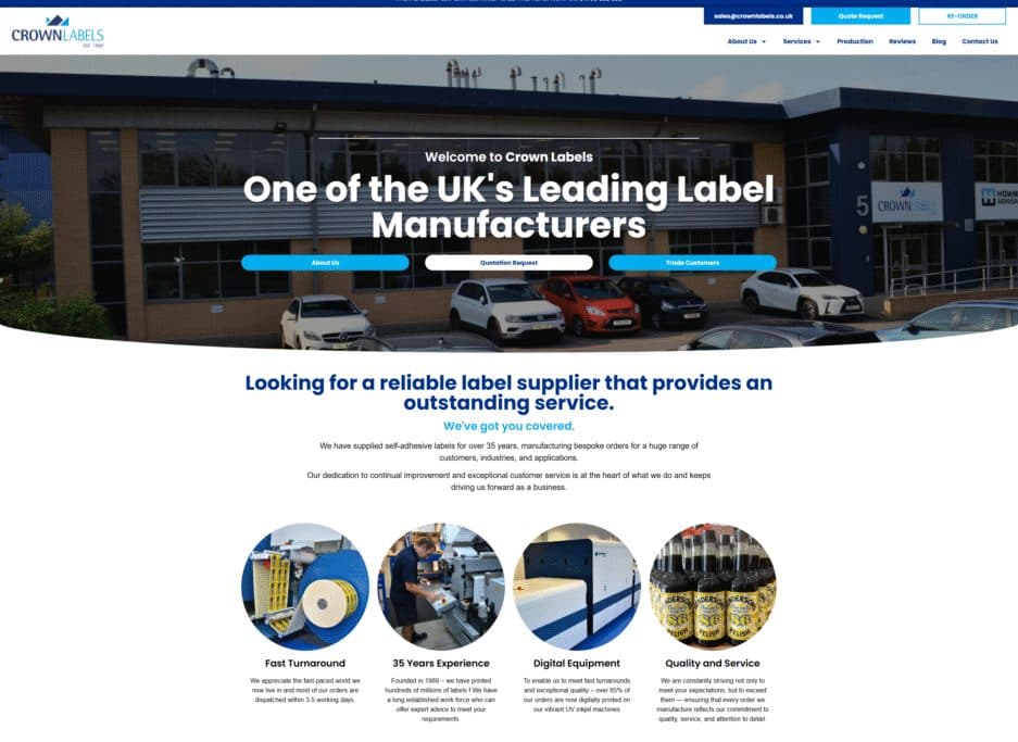 Launching Crown Labels: 35 Years of Label Manufacturing Experience, Now With a Digital Presence to Match