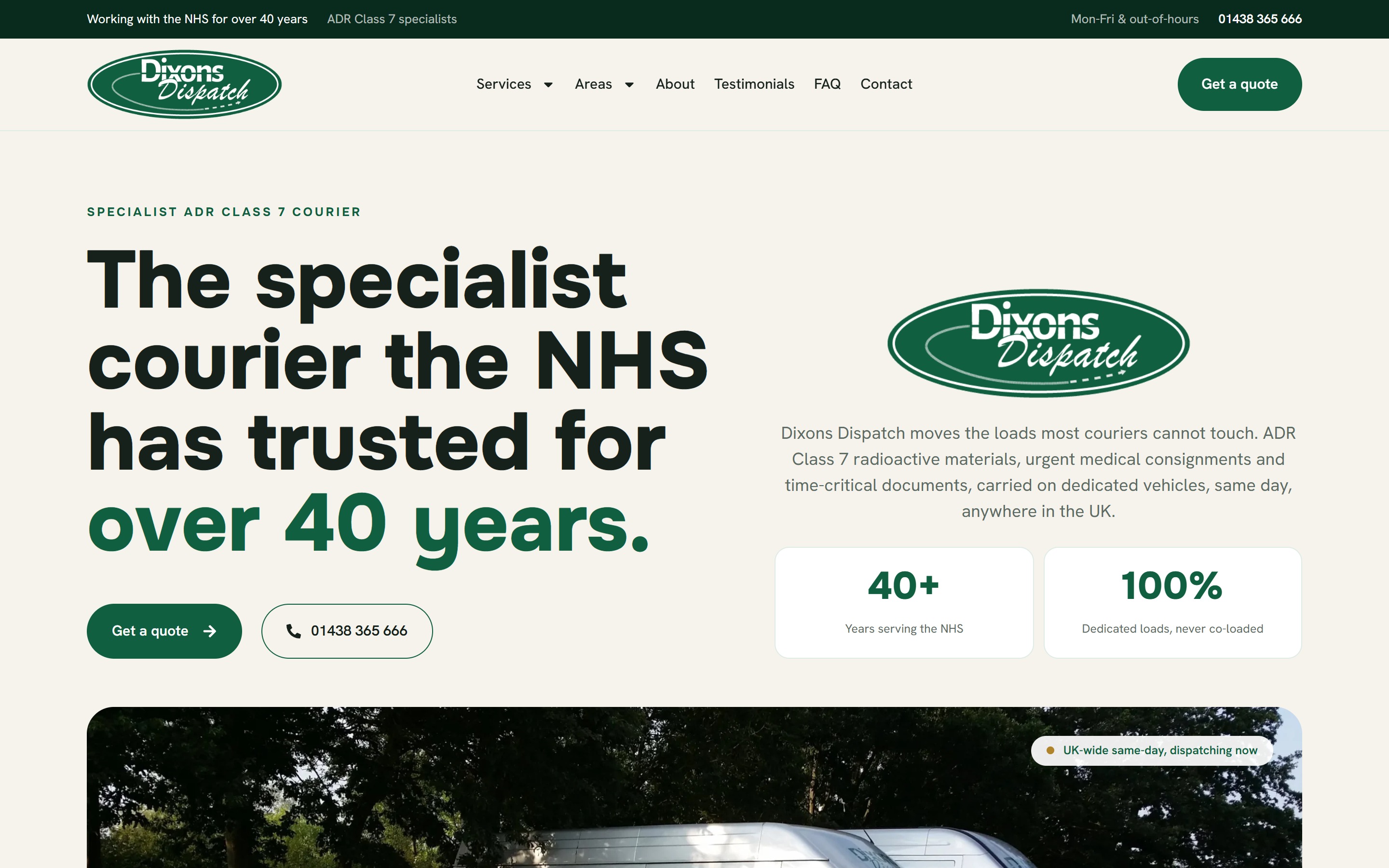 Dixons Dispatch — desktop