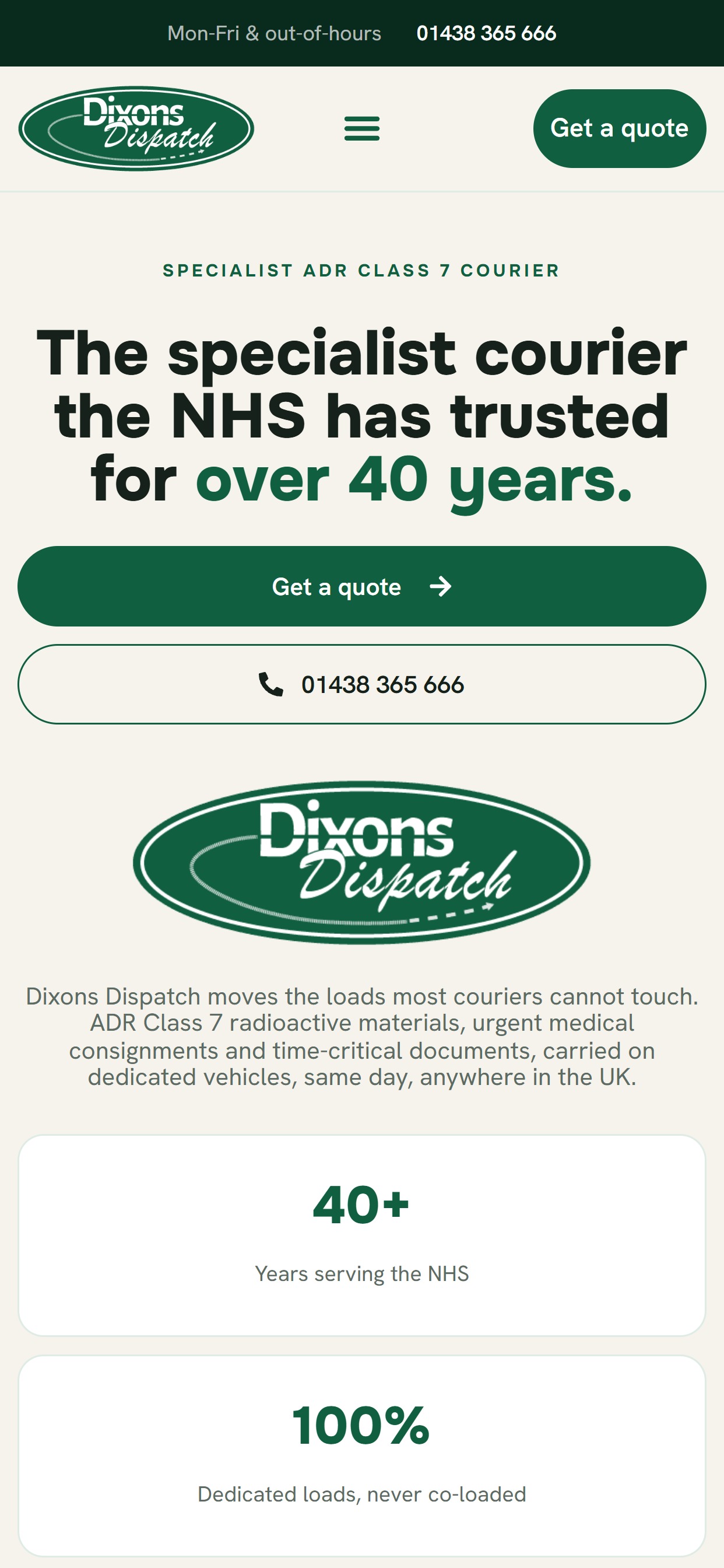 Dixons Dispatch — mobile