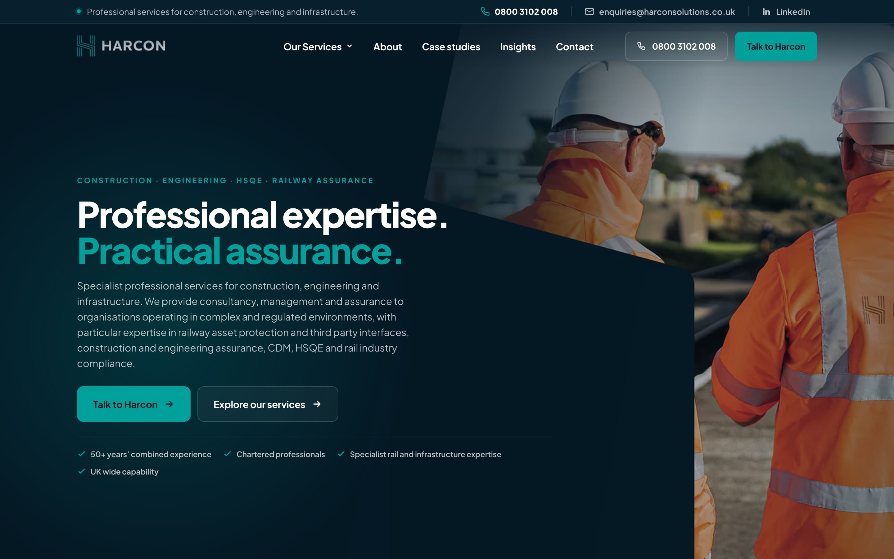 Harcon Solutions — desktop