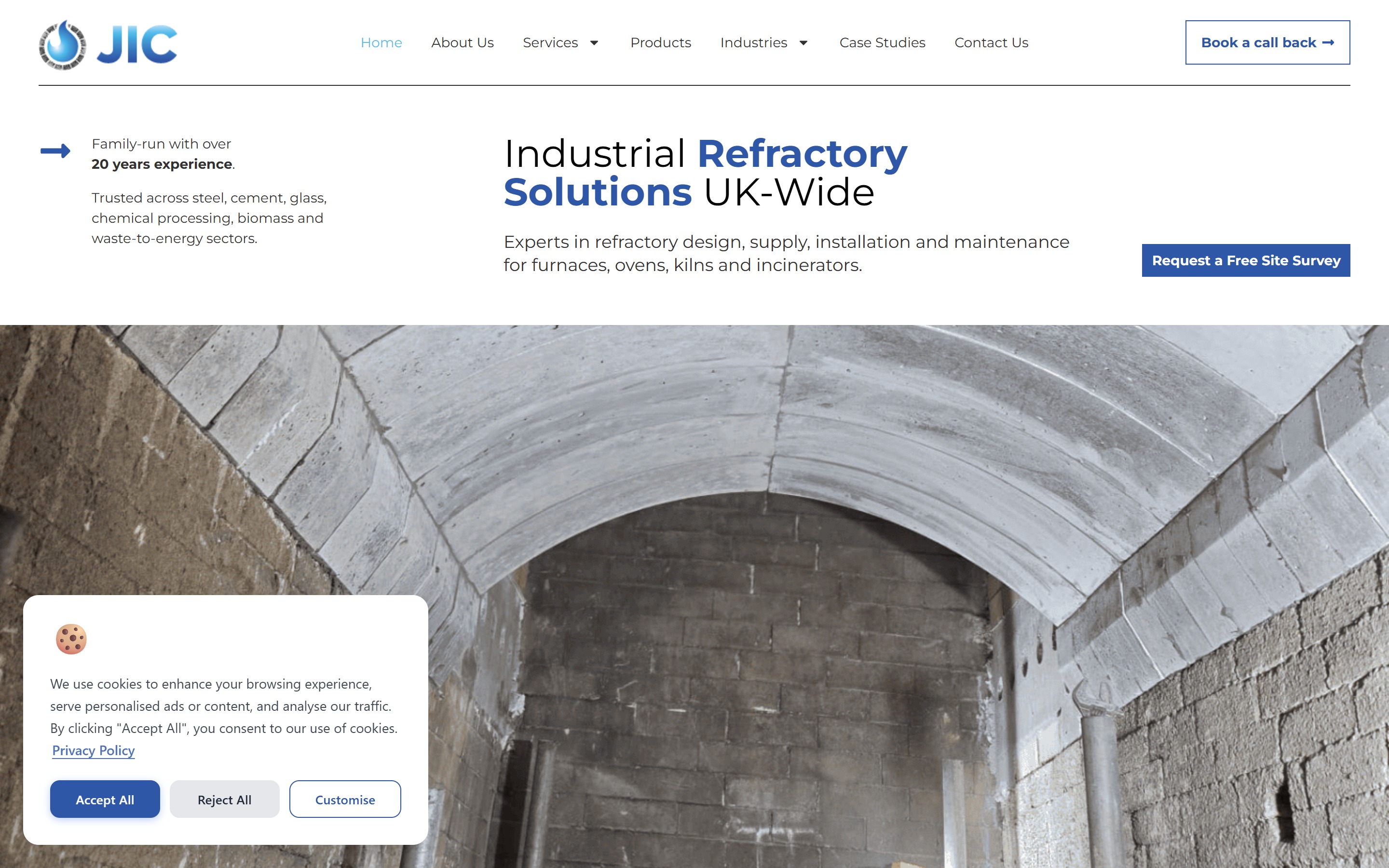JIC Refractory — desktop