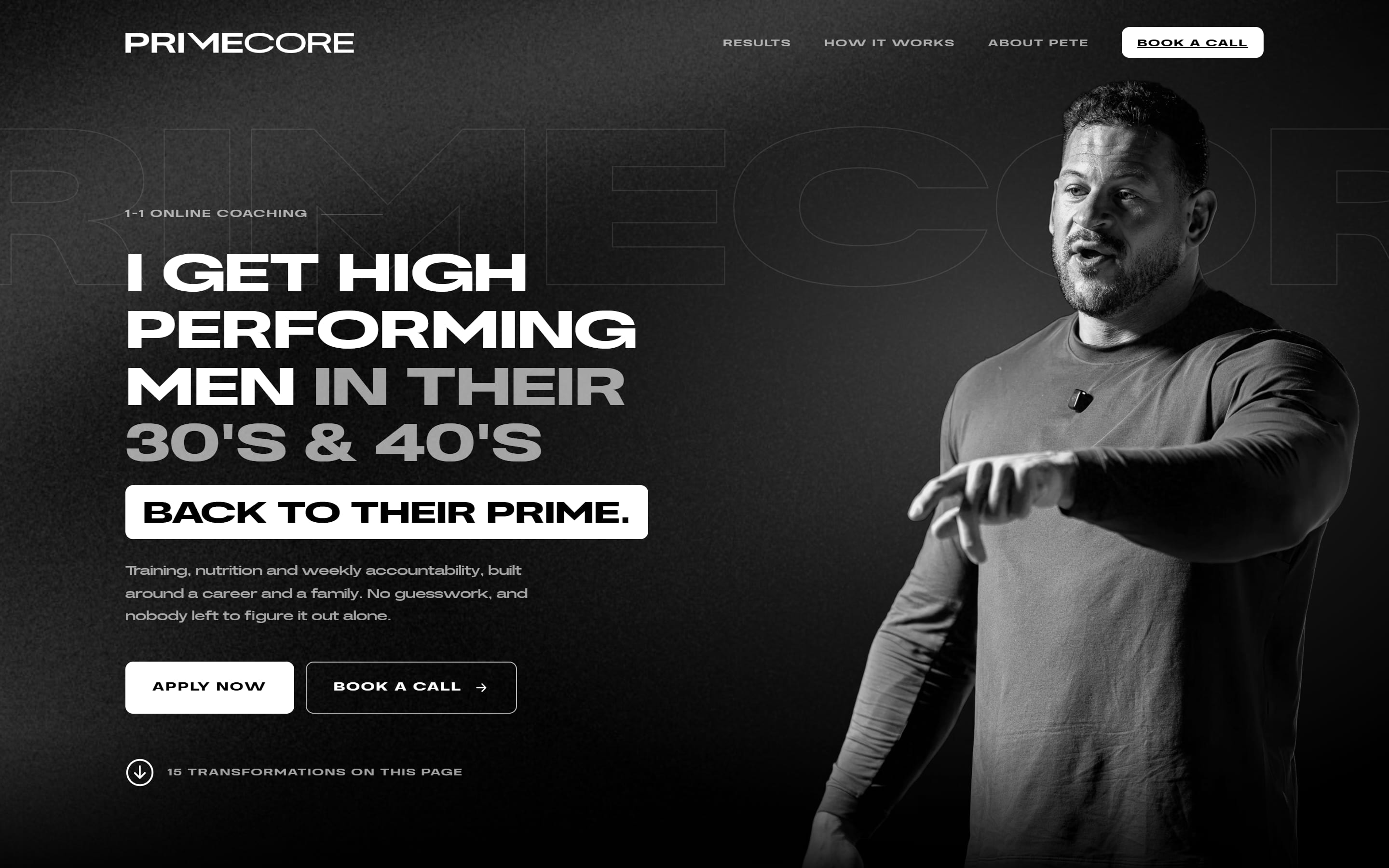 PrimeCore Coaching — desktop